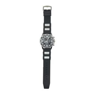 Zhowe Men's Quartz Sport Watch Black Silicone Rubber Band Analog Tested Works